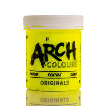 Load image into Gallery viewer, Neon yellow water-based screen printing ink  for fabric textile paper and card  the best professional ink | arch colours
