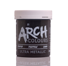 Load image into Gallery viewer, Black Metallic screen printing ink | Arch Colours  
