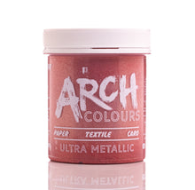 Load image into Gallery viewer, Rose gold Metallic screen printing ink | Arch Colours  
