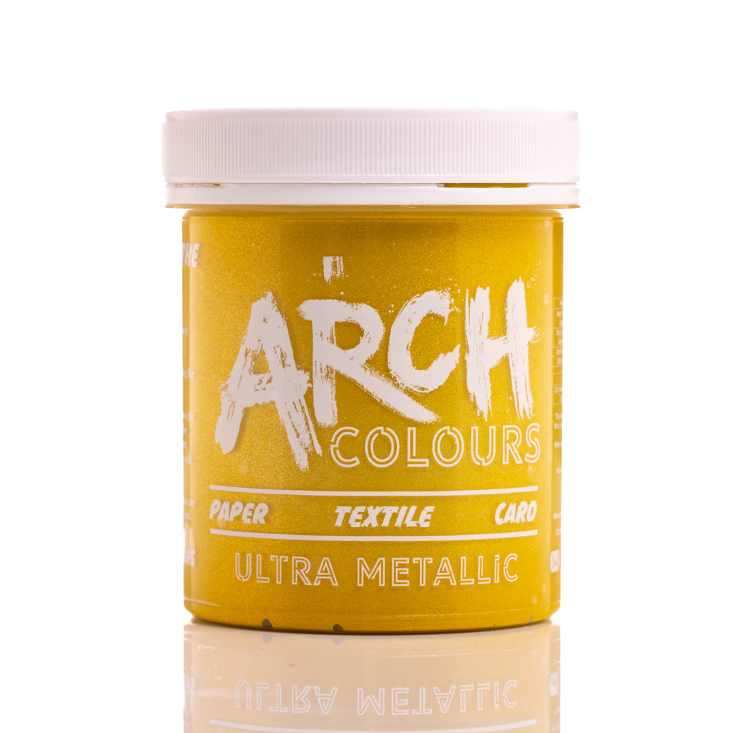 Yellow Gold Metallic screen printing ink | Arch Colours  