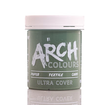 Load image into Gallery viewer, olive green opaque screen printing ink | Arch Colours 
